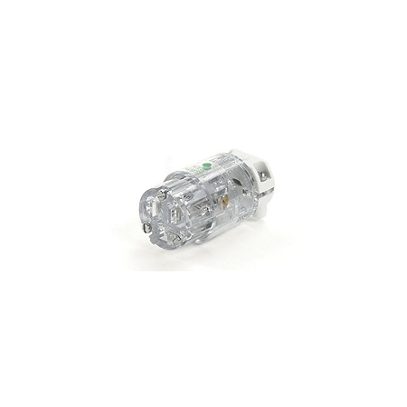 Woodhead HOSP DUTY SEE-THRU CONNECTOR NEMA5-15 85547